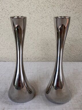 Georg Jensen Cobra Candleholders set of 2